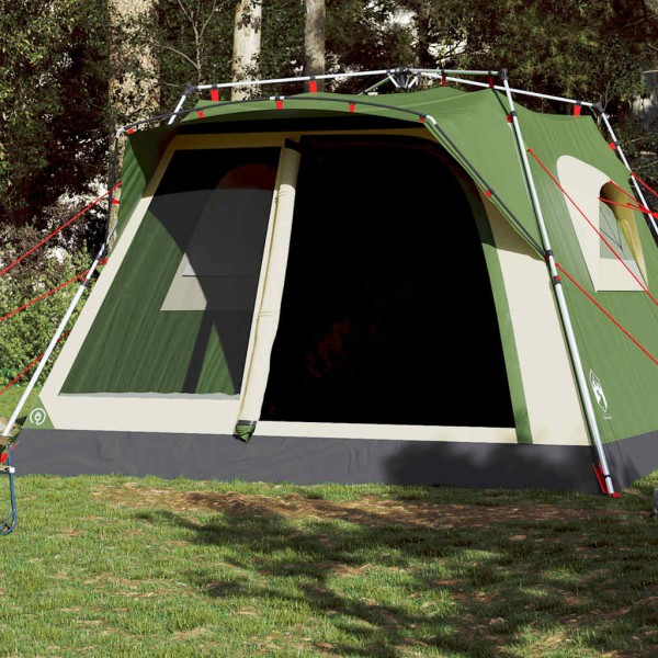 Family tent, green color, seven, quick release