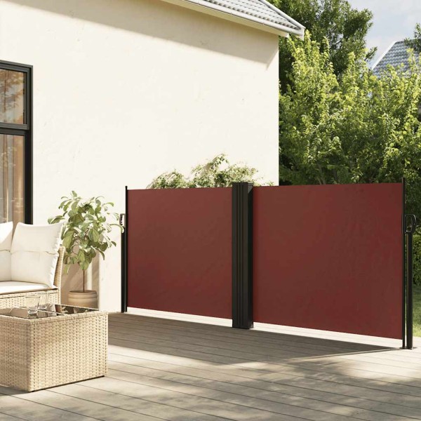 Pull out side partition, brown, 120x600cm