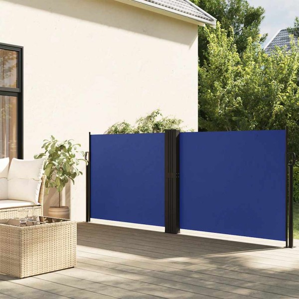 Pull out side partition, blue, 140x600cm
