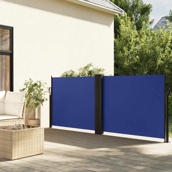 Pull out side partition, blue, 100x1000cm