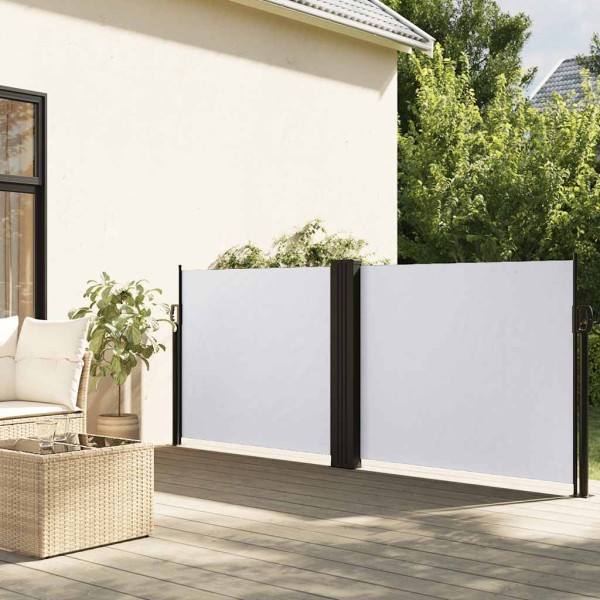 Retractable side bulkhead, white, 120x1000cm