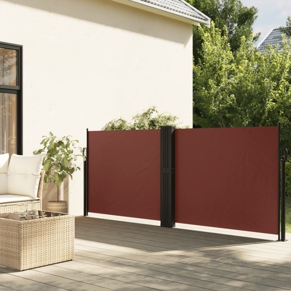 Pull out side partition, brown, 140x1000cm