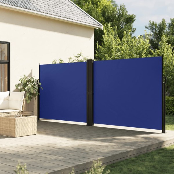 Pull out side partition, blue, 160x1000cm