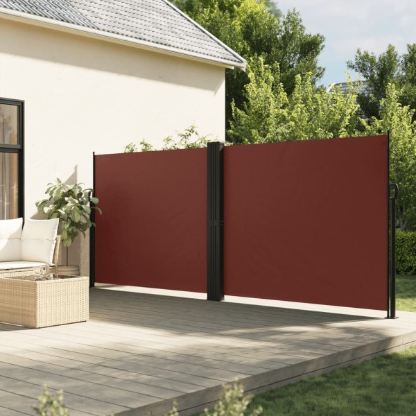 Pull out side partition, brown, 160x1000cm
