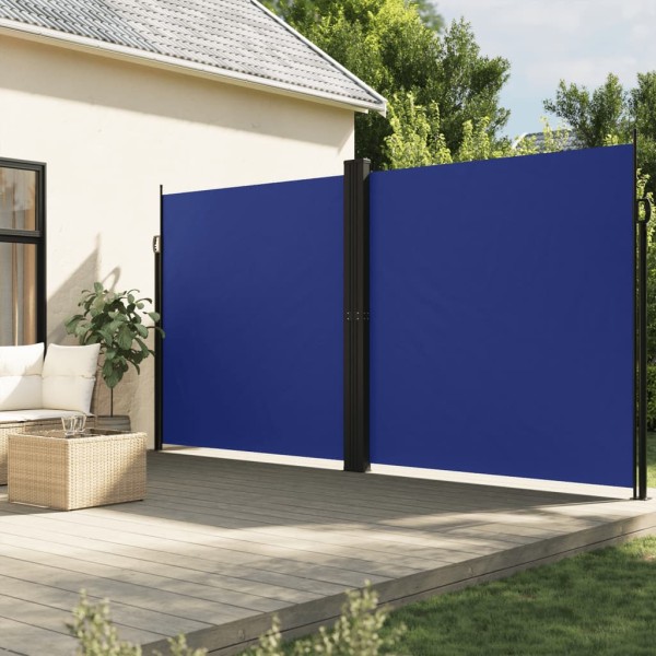 Pull out side partition, blue, 220x1000cm