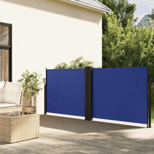 Pull out side partition, blue, 120x1200cm