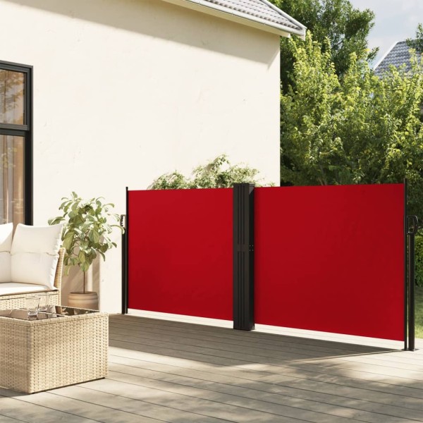 Pull out side partition, red, 140x1200cm