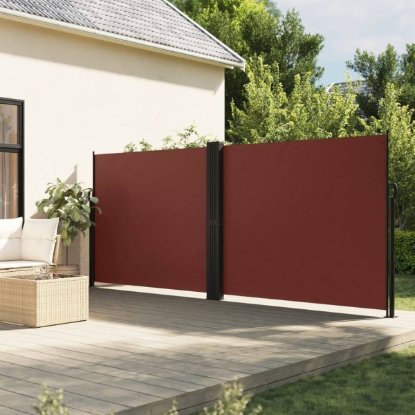 Pull out side partition, brown, 160x1200cm