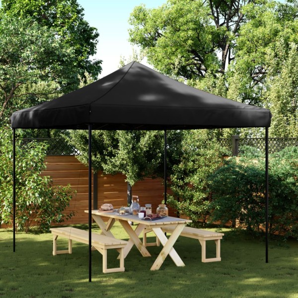 Plastic tent, black, 292x292x315cm
