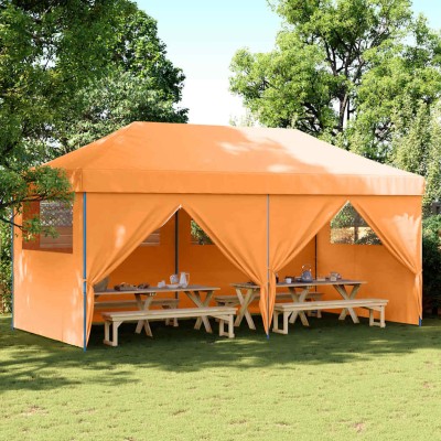 A wooden tent with 4 walls,...
