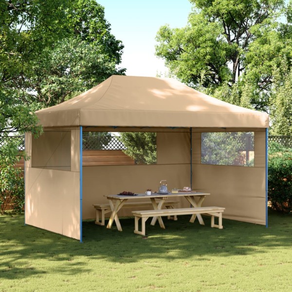 Released commemorative tent with 3 side walls, sand