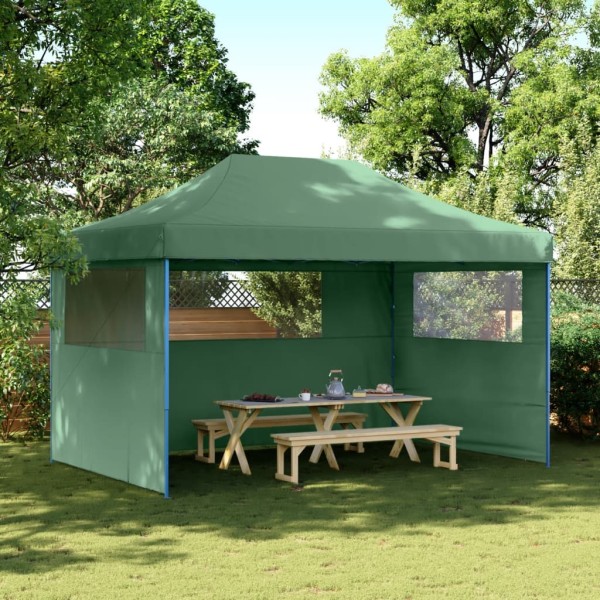 Released commemorative tent with 3 side walls, green