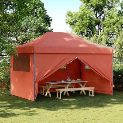 A wooden tent with 4 walls,...