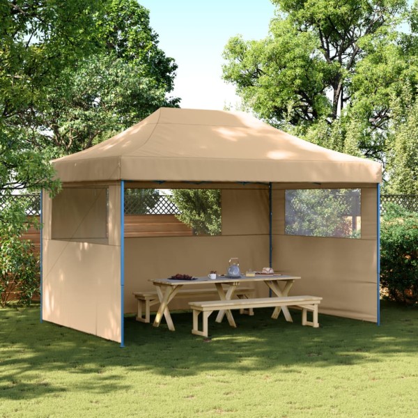 Released commemorative tent with 3 side walls, sand