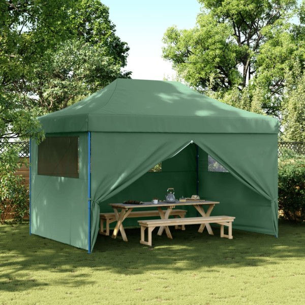 Released commemorative tent with 4 side walls, green
