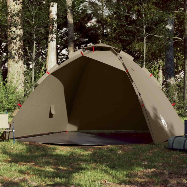 Fishing tent, brown, quadruple, fast release