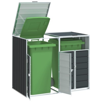 Station for two containers,...