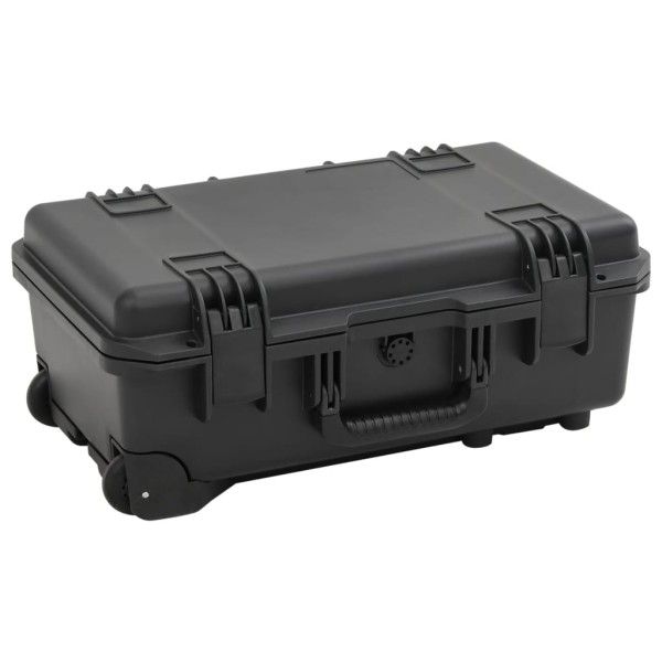 Portable flight case, black, 55x35x22,5cm, PP