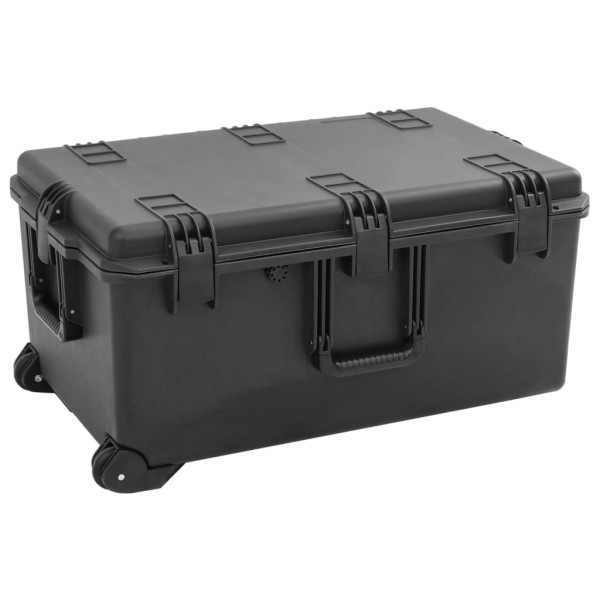 Portable flight case, black, 79,5x52x39cm, PP