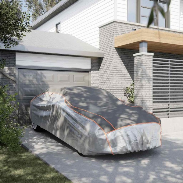 Car cover for salons, grey and silver, XL