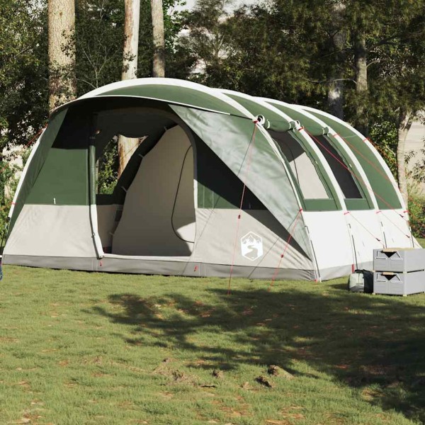 Camping tent, green, five-storey, tunnel