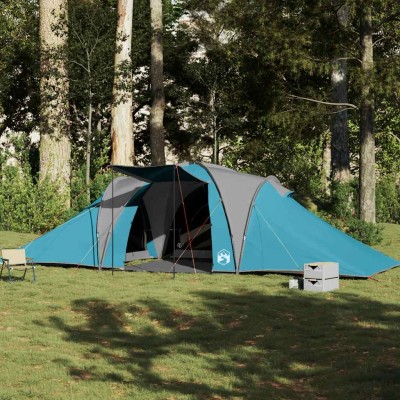 Family tent, blue, hexagon,...