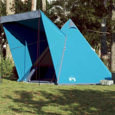 Family tent, blue, hexagon,...