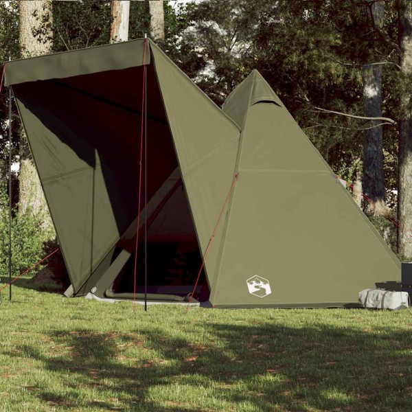 Family tent, green, hexagon, typical, waterproof