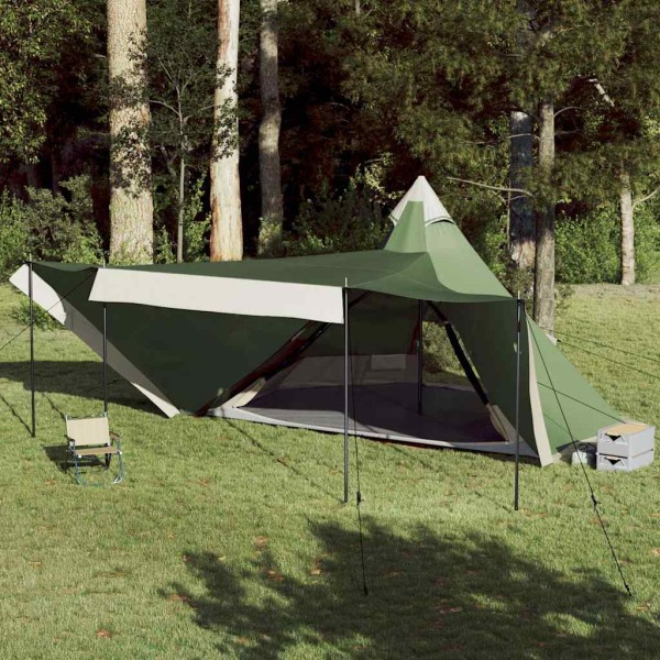Family tent, green, octopus, typical, waterproof