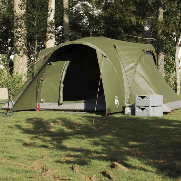 Family tent, green, hexagon, waterproof