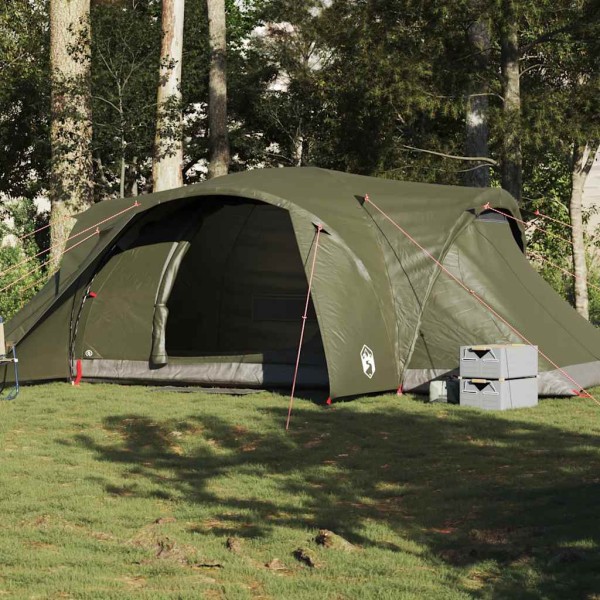Family tent, green, hexagon, waterproof