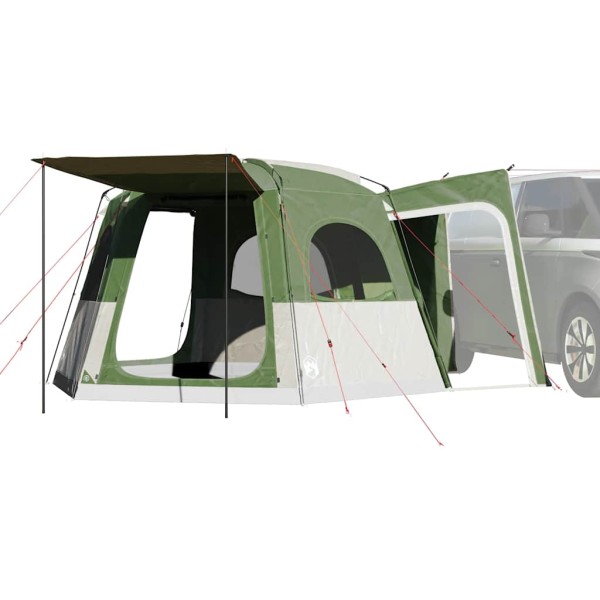Car tent, green, quadruple, waterproof