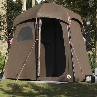 Shower tent, brown, double,...