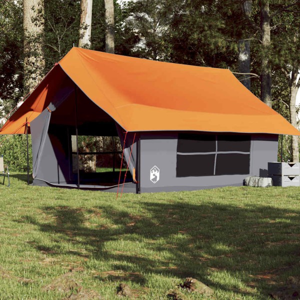 Camping tent, gray / orange, penal