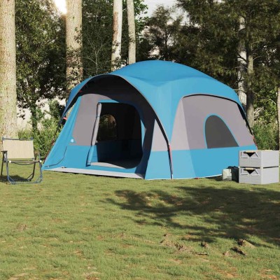 Family tent, blue, hexagon,...