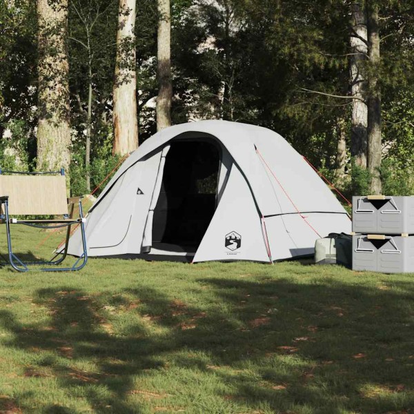Camping tent, white, quadruple, darkening fabric