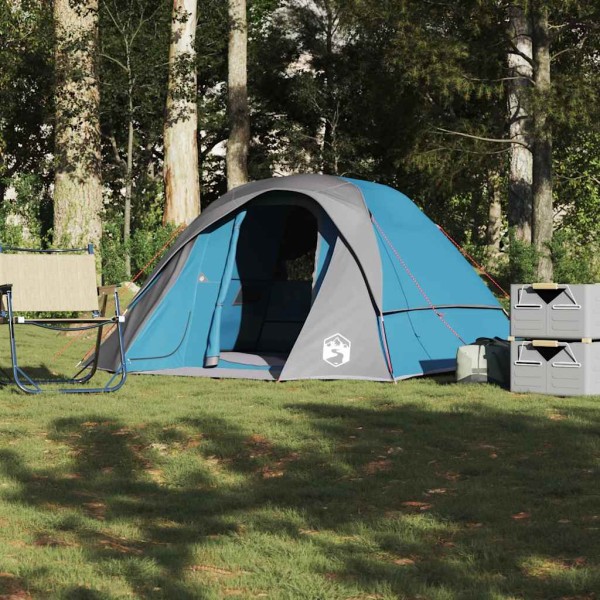 Family tent, blue, hexagon, waterproof