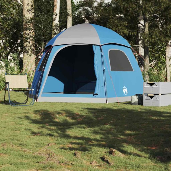 Family tent, blue, hexagon, waterproof