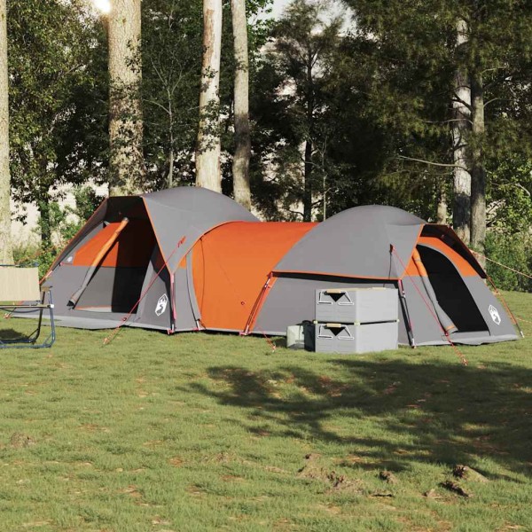 Camping tent, gray / orange, penal