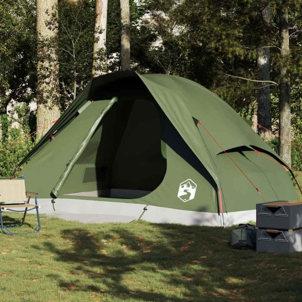 Family tent, green, hexagon, waterproof