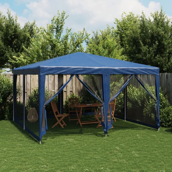 8 mesh walls, blue, 4x4m, HDPE