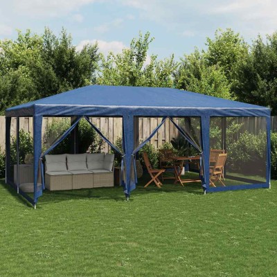 10 mesh walls, blue, 6x4m,...