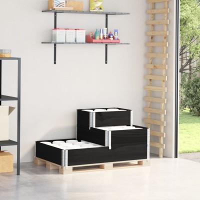 High bed, 3 storey, black,...