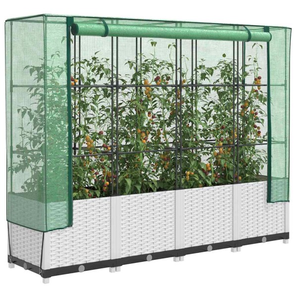 Raised bed with a greenhouse cover, 160x40x138cm