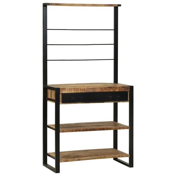 Kitchen shelf Brown and black 80 x 40 x 160 cm
