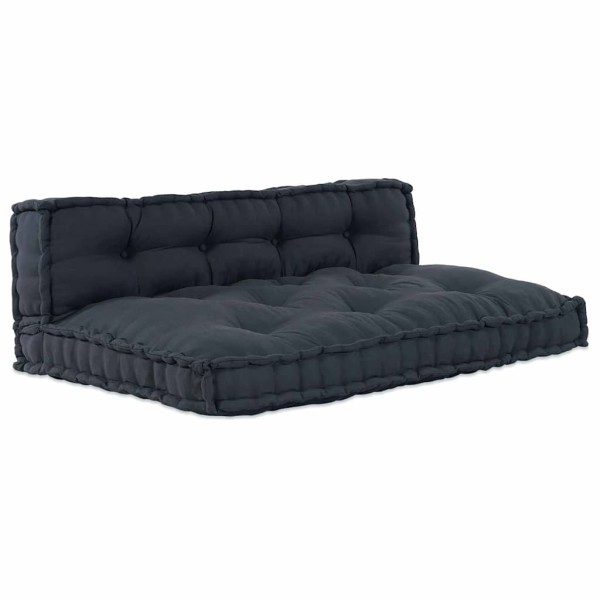 Modular sofa 2 pcs Anthracite 120 x 80 x 38 cm fabric