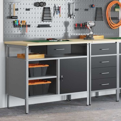 Desktop with drawer Black...