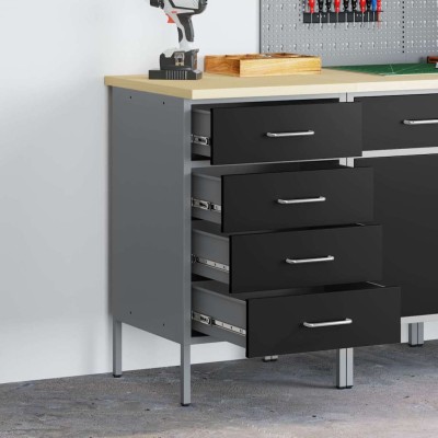 Desktop with drawer Black...
