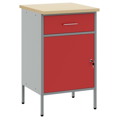 Desktop with drawer Red and...
