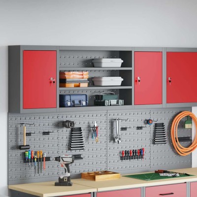Tool cabinet with shelf Red...